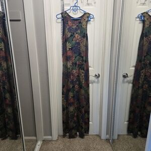 Fantasea By Francesca Caretti Floral Maxi Dress Size M?